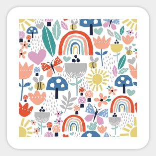 Cute paper cut pattern Sticker